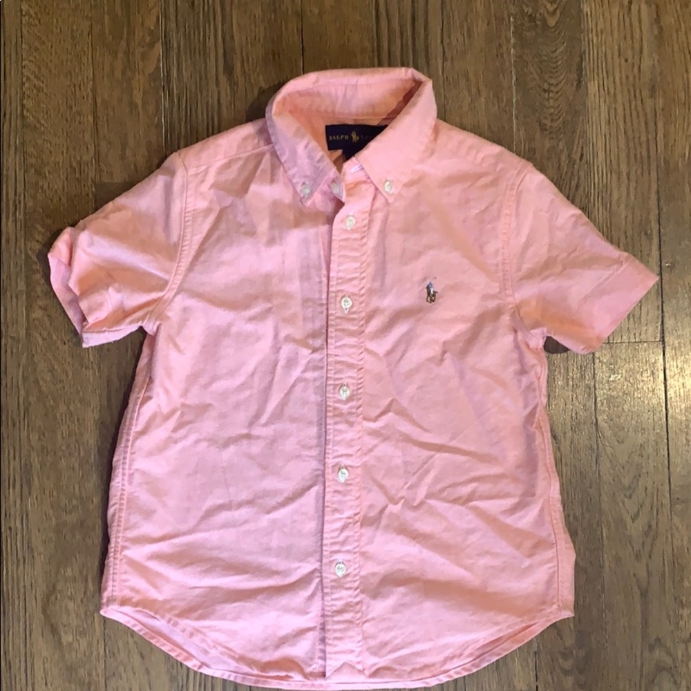 Ralph Lauren button down size 5 peach color